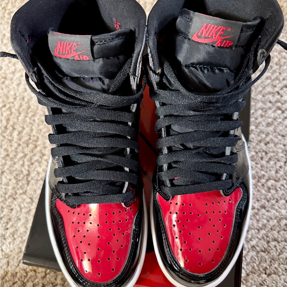 Jordan 1 Retro High OG Patent Bred - Size 9.5